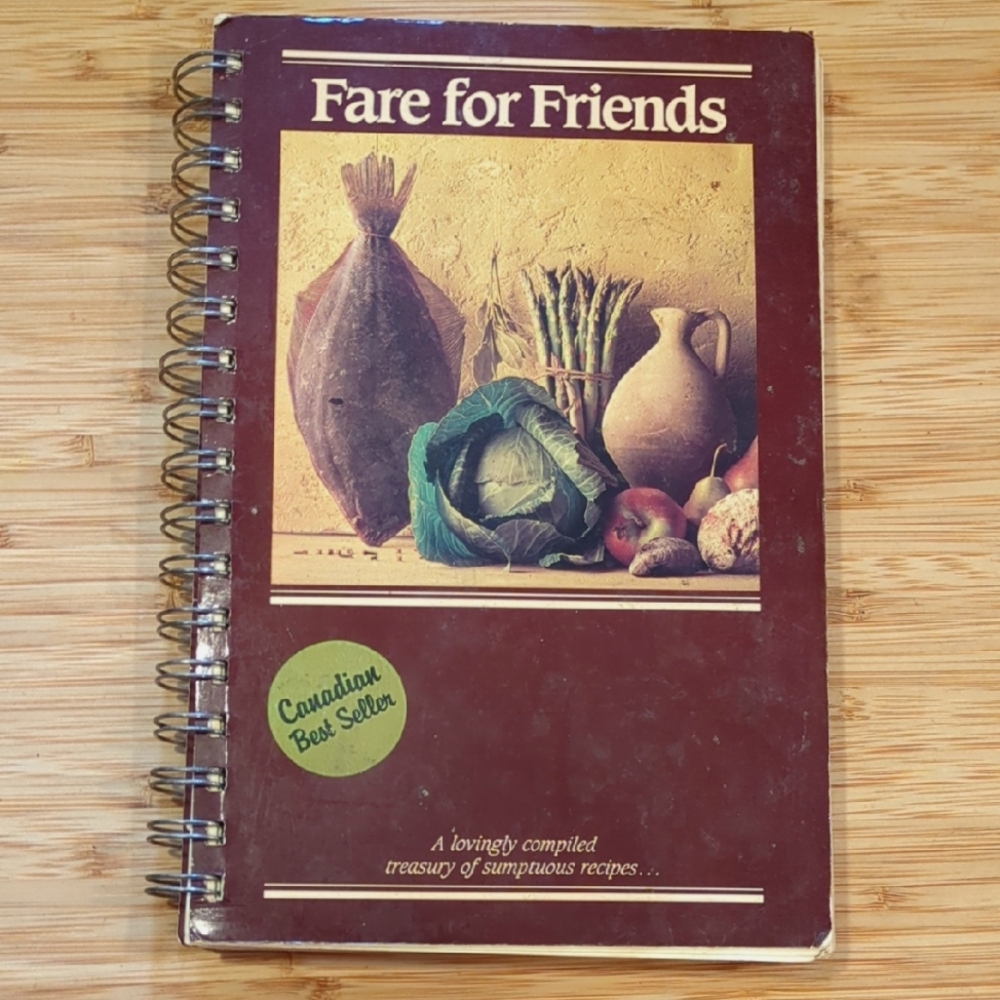 Fare for Friends Cookbook - vintage cook book
